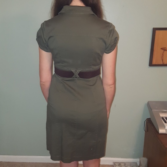Dress Barn Olive Dress - Picture 2 of 3